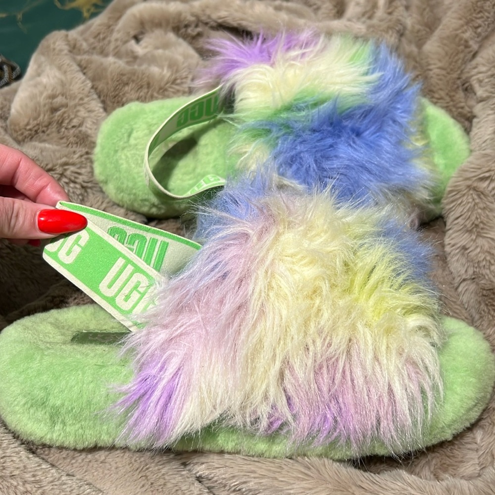 Ugg furry slippers